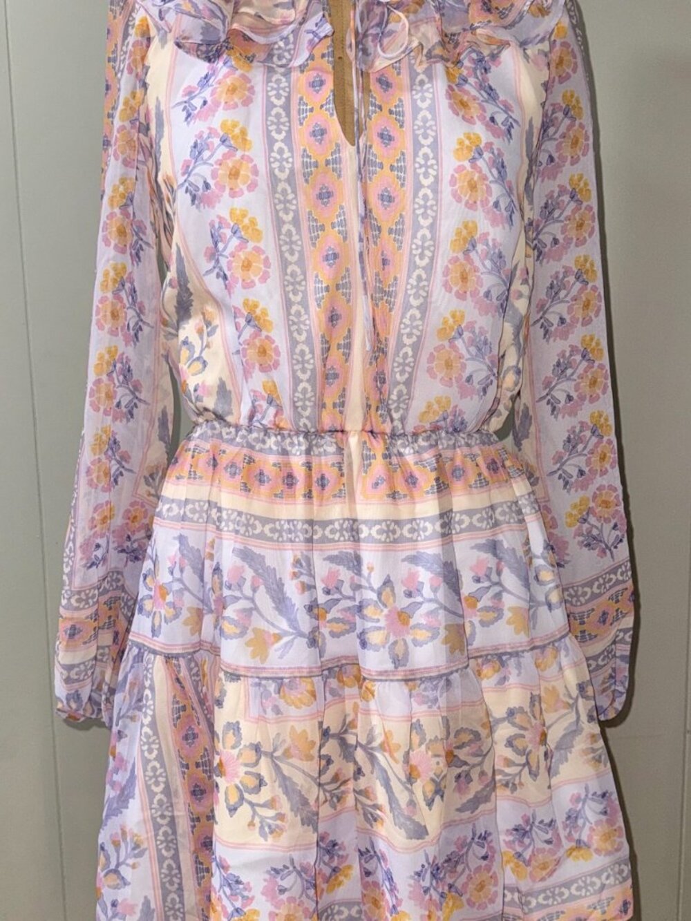 BNWT AMANDA UPRICHARD Moxie Chiffon Mini Dress sz Small